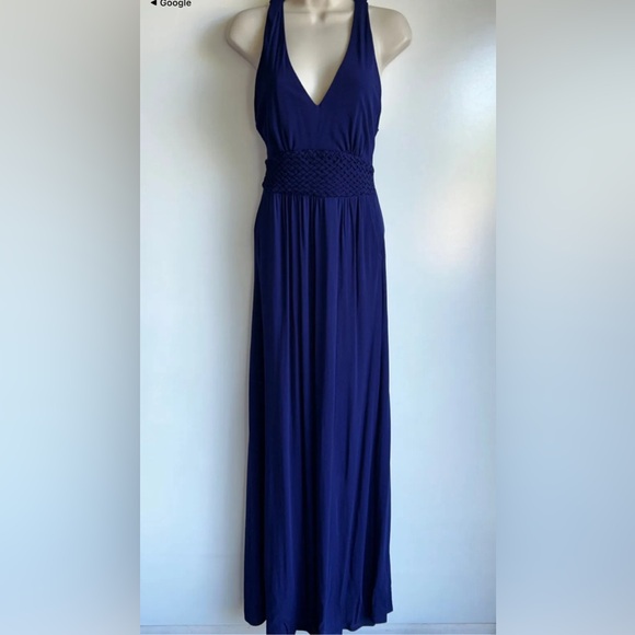 Anthropologie Maeve Blue Yuma Maxi Dress - Picture 2 of 8
